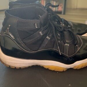 Jordan Black and White Sneakers with Gum Sole